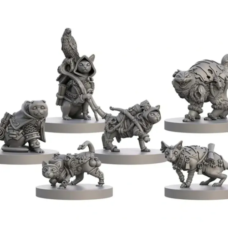 Board Games>Animal Adventures: Cats & Catacombs Questing Tooth & Claw Volume 1 (6 Figures) - Your Source for Gaming Essentials