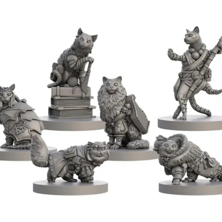 Board Games>Animal Adventures: Cats & Catacombs Questing Tooth & Claw Volume 2 (6 Figures) - Your Source for Gaming Essentials