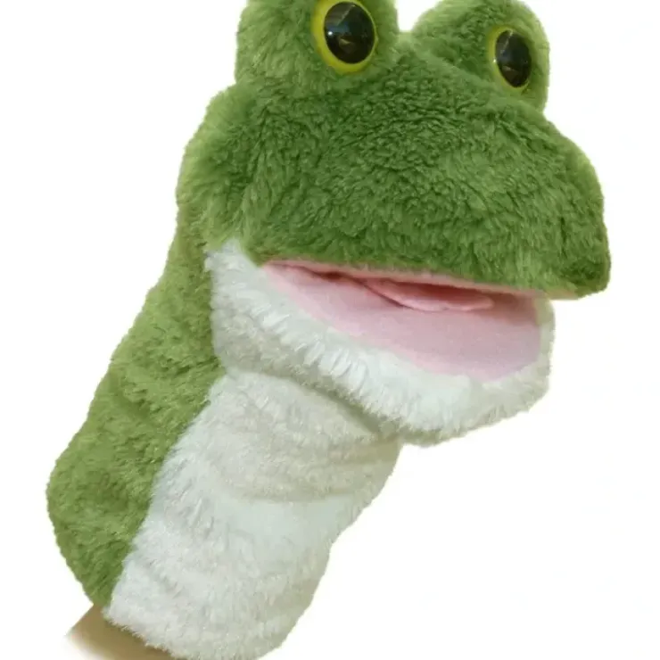 Toys>10" Aurora Plush Frog Hand Puppet - Your Source for Gaming Essentials