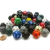 Dice>Bag of 50 Assorted Loose Opaque Polyhedral 18mm D12 Dice - Your Source for Gaming Essentials