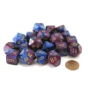 Dice>Bag of 20 Gemini Polyhedral Dice - Blue-Purple with Gold Numbers - Your Source for Gaming Essentials