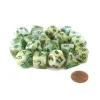 Dice>Bag of 20 Marble Polyhedral Dice - Green with Dark Green Numbers - Your Source for Gaming Essentials