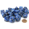 Dice>Bag of 20 Scarab Polyhedral Dice - Royal Blue with Gold Numbers - Your Source for Gaming Essentials