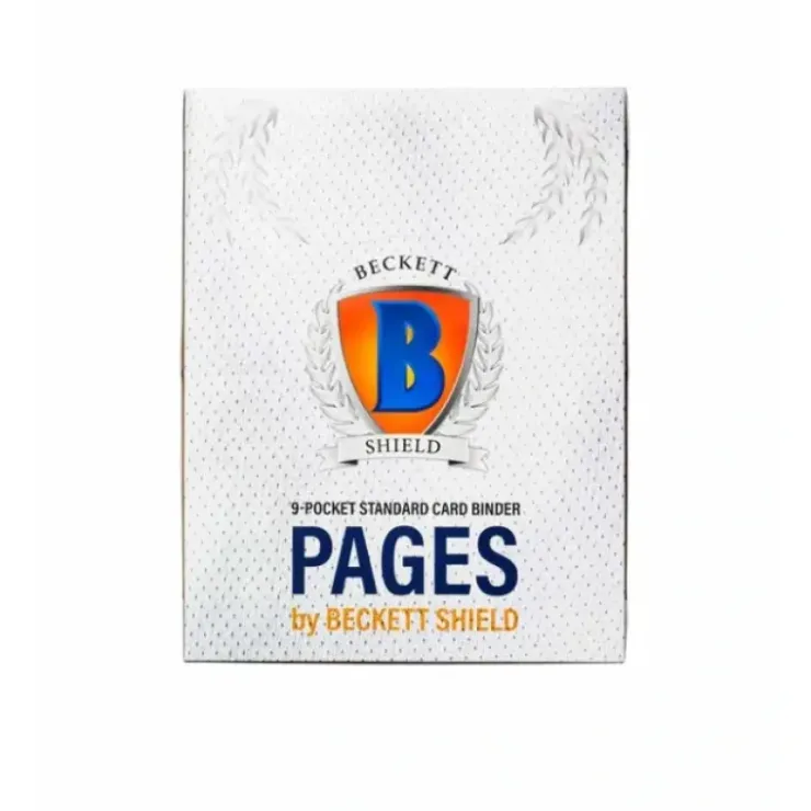 Cards>Beckett Shield Clear 9-Pocket Binder Pages (100) - Your Source for Gaming Essentials