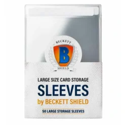 Cards>Beckett Shield Storage Sleeves - Thick Card Sleeves (50) - Your Source for Gaming Essentials