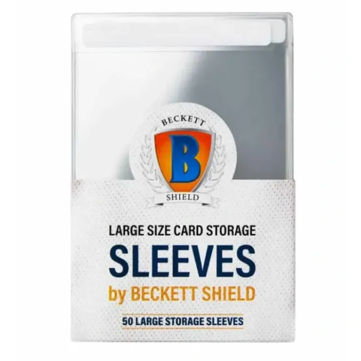 Cards>Beckett Shield Storage Sleeves - Thick Card Sleeves (50) - Your Source for Gaming Essentials