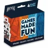 Cards>Bicycle 4-Game Pack (Hearts Spades Euchre and Solitaire) - Your Source for Gaming Essentials