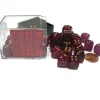 Dice>Borealis #2 12mm D6 Chessex Dice Block (36 Dice) - Magenta with Gold Pips - Your Source for Gaming Essentials