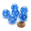 Dice>Borealis 18mm 12 Sided D12 Chessex Dice, 6 Pieces - Sky Blue with White - Your Source for Gaming Essentials