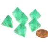 Dice>Borealis 18mm 4 Sided D4 Chessex Dice, 6 Pieces - Light Green with Gold - Your Source for Gaming Essentials
