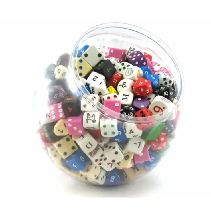 Dice>Bowl of Dice Assorted Dice (Roughly 400 Pieces) - Your Source for Gaming Essentials