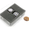 Dice>Box of 2 Zinc Metal Alloy D6 15mm Heavy Dice - Purple Pips - Your Source for Gaming Essentials