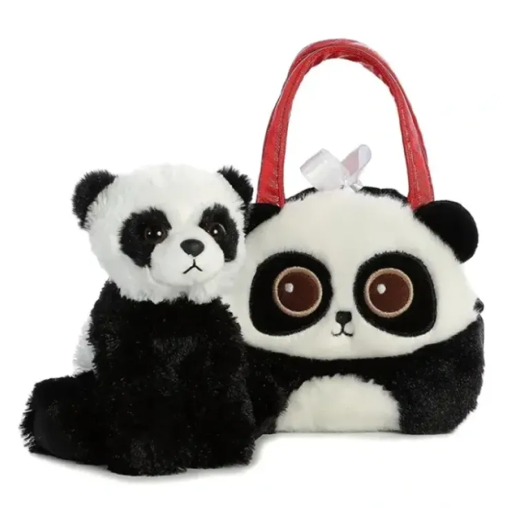 Toys>7" Bright Eyes - Panda Pet Carrier Fancy Pal Purse Plush Stuffed Animal - Your Source for Gaming Essentials
