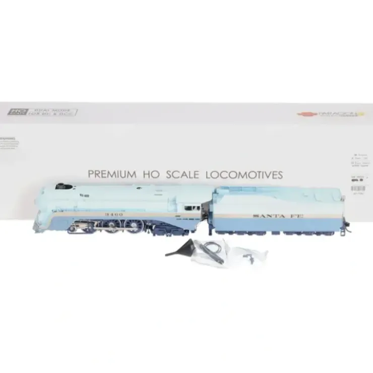 Broadway Limited 7351 Brass Hybrid HO ATSF Blue Goose Steam Engine SND/DCC #3460 LN/Box - Your Source for Gaming Essentials
