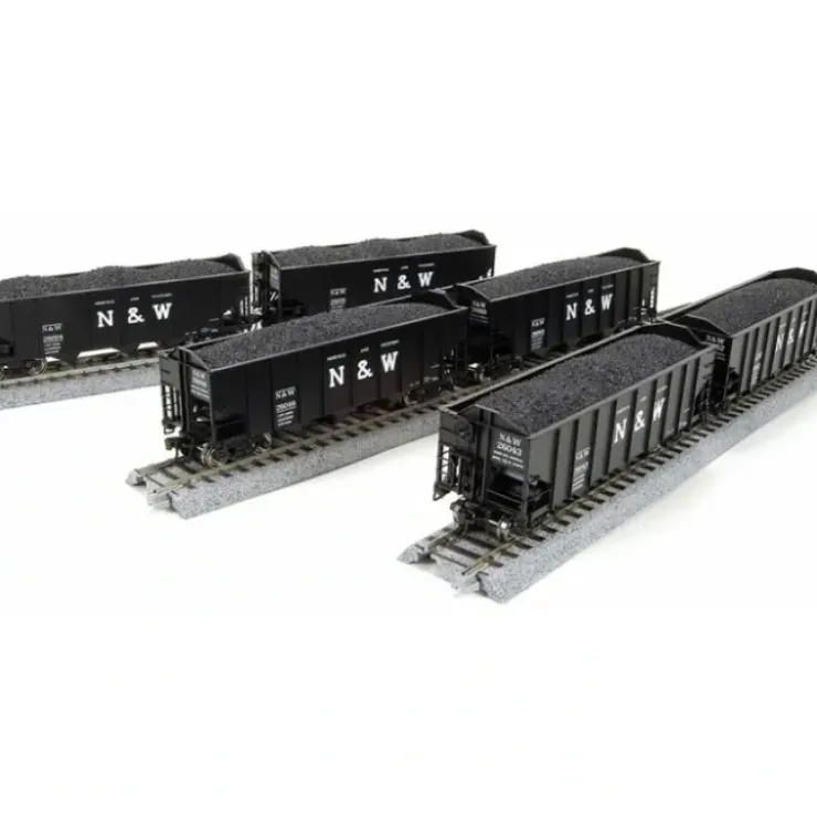 Broadway Limited 1725 HO Norfolk & Western Class H2a 3-Bay Hopper (6) - Your Source for Gaming Essentials