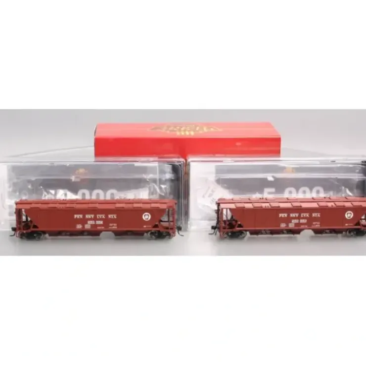 Broadway Limited 4083 HO PRR Class H32 5-Bay Covered Hopper Set A (Pack of 2) - Your Source for Gaming Essentials
