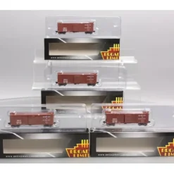 Broadway Limited 3405 N B&A 40' Steel Boxcar w/7-8 Corrugated Ends (Pack of 4) - Your Source for Gaming Essentials