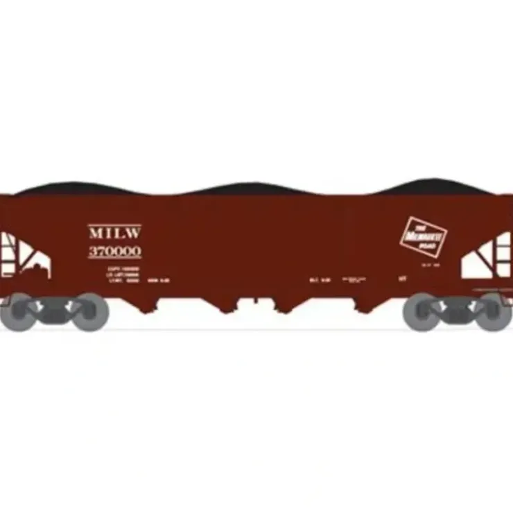Broadway Limited 3186 N MILW ARA 70-Ton 4-Bay Hopper w/Load Set A (Pack of 6) - Your Source for Gaming Essentials