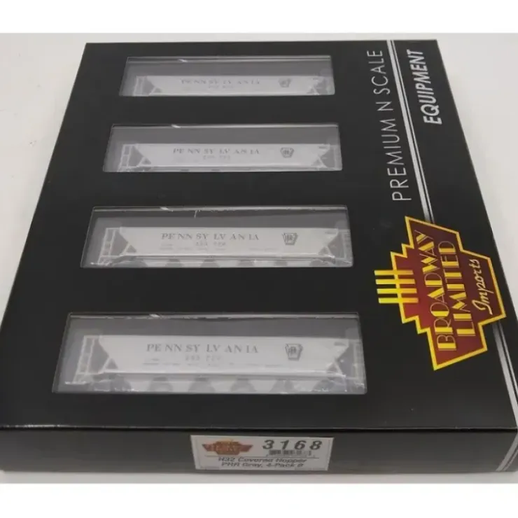 Broadway Limited 3168 N PRR Class H32 5-Bay Covered Hopper Set B (Pack of 4) - Your Source for Gaming Essentials