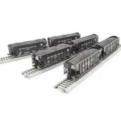 Broadway Limited 3117 N PRR N&W Class H2A 3-Bay Hopper w/Load Set B (Pack of 6) - Your Source for Gaming Essentials