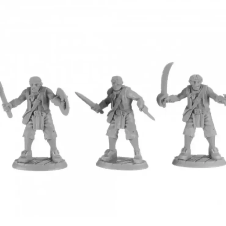 Build-a-Figure Modular Pirate (3) #30042 Reaper Legends Unpainted Plastic - Your Source for Gaming Essentials* Tabletop Miniatures