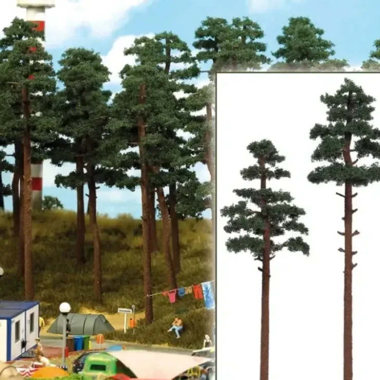 Busch 6144 HO 6-7/8" & 8-1/4" Pine Tree (Set of 2) - Your Source for Gaming Essentials