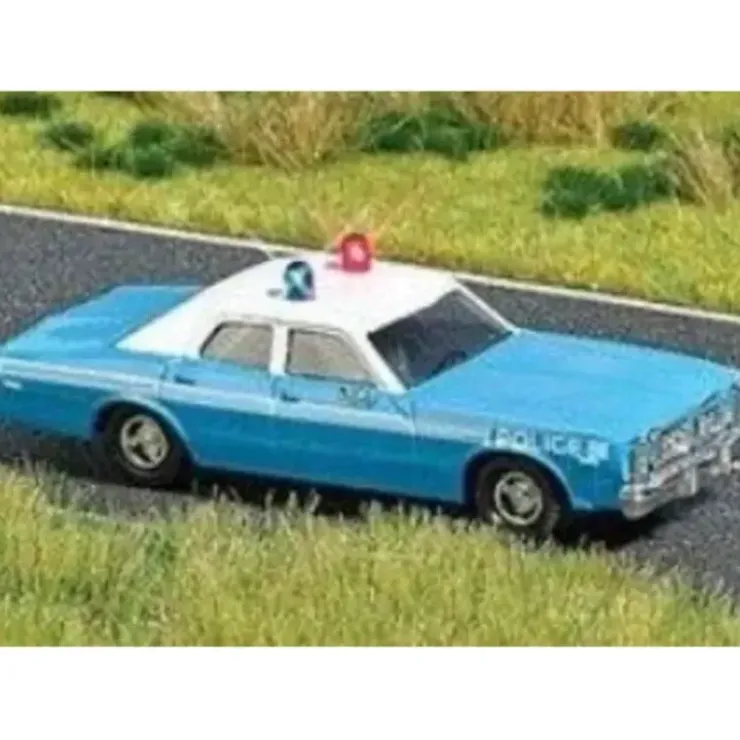 Busch 5629 HO Police 1976 Dodge Monaco 4-Door Sedan w/Working Lights - Your Source for Gaming Essentials