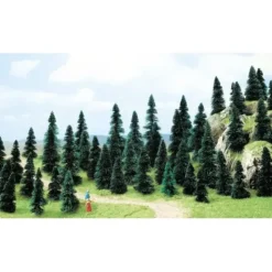 Busch 6497 HO Scale Pine Tree Assortment 60-110 mm. (Pack of 50) - Your Source for Gaming Essentials