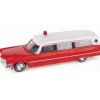Busch 42908 HO 1:87 Scale Red & White Cadillac Wagon Ambulance - Your Source for Gaming Essentials