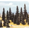Busch 6499 HO 2.4"- 4.3" Tall Assorted Pine Trees (Pack of 100) - Your Source for Gaming Essentials