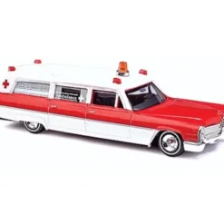 Busch 42914 HO White & Red 70 Cadillac Station Wagon Ambulance - Your Source for Gaming Essentials