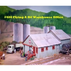 Campbell Scale Models 406 HO Quincy Oil Associated Warehouse & Office Kit - Your Source for Gaming Essentials