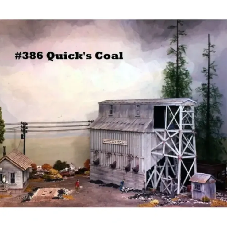 Campbell Scale Models 386 HO Yard Quick's Coal Building Kit - Your Source for Gaming Essentials