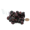 Dice>Case of 36 Deluxe Opaque Small 12mm Round Edge Dice - Black with Red Pips - Your Source for Gaming Essentials
