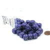 Dice>Case of 36 Deluxe Opaque Small 12mm Round Edge Dice - Purple with White Pips - Your Source for Gaming Essentials