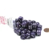 Dice>Case of 36 Deluxe Swirl Small 12mm Round Edge Dice - Purple with White Pips - Your Source for Gaming Essentials