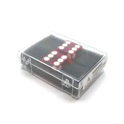 Dice>Case of 2 Large 19mm Transparent Non-Precision Dice - Red with White Pips - Your Source for Gaming Essentials