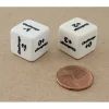 Dice>Chessex Custom Engraved 16mm D6 RPG Dice, 2 Pieces - Challenge Rating - Your Source for Gaming Essentials