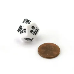 Dice>Chessex Custom Engraved 20mm D12 RPG Dice - Monster Race Dice - Your Source for Gaming Essentials
