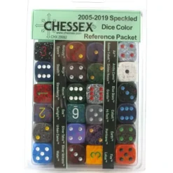 Dice>Chessex Speckled Dice Color Reference Packet - 24 Various Colored Dice - Your Source for Gaming Essentials