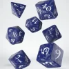 Dice>Classic RPG 7 Piece Polyhedral Dice Set - Colbalt with White Numbers - Your Source for Gaming Essentials