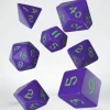 Dice>Classic Runic 7 Piece Polyhedral Dice Set - Purple & Green - Your Source for Gaming Essentials