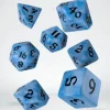 Dice>Classic Runic 7 Piece Polyhedral Dice Set - Glacier & Black - Your Source for Gaming Essentials