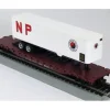 Con-Cor 9427 HO Northern Pacific 54' Flatcar with 40' Trailer - Kit #60361 - Your Source for Gaming Essentials