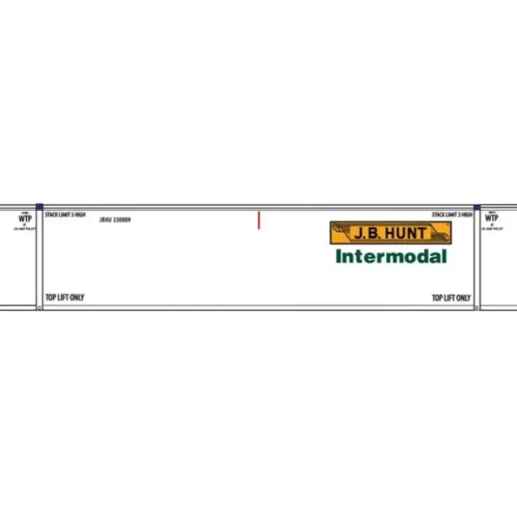 Con-Cor 453018 N JB Hunt Monon 53' Rivet-Side Container #1 (Pack of 2) - Your Source for Gaming Essentials