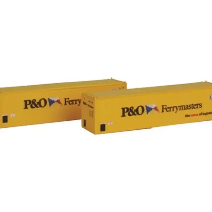 Con-Cor 443013 P&O Ferrymasters 40' Hi-Cube Container #1 (Pack of 2) - Your Source for Gaming Essentials