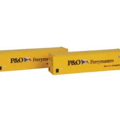 Con-Cor 443014 P&O Ferrymasters 40' Hi-Cube Container #2 (Pack of 2) - Your Source for Gaming Essentials
