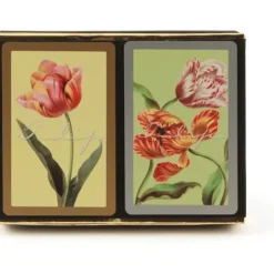 Cards>Congress Tulips Jumbo Index Bridge Playing Cards - 2 Deck Set - Your Source for Gaming Essentials