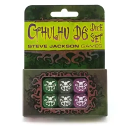 Dice>Cthulhu Pearlized D6 Dice Set - 6 Pieces - Your Source for Gaming Essentials