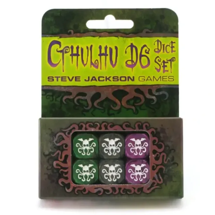 Dice>Cthulhu Pearlized D6 Dice Set - 6 Pieces - Your Source for Gaming Essentials
